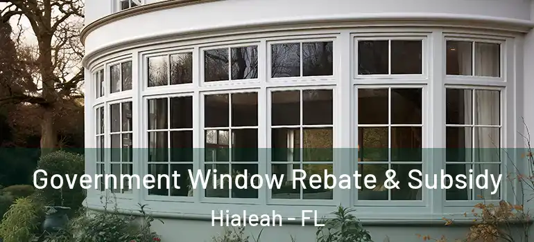  Government Window Rebate & Subsidy Hialeah - FL