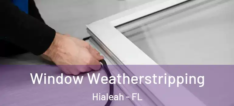  Window Weatherstripping Hialeah - FL